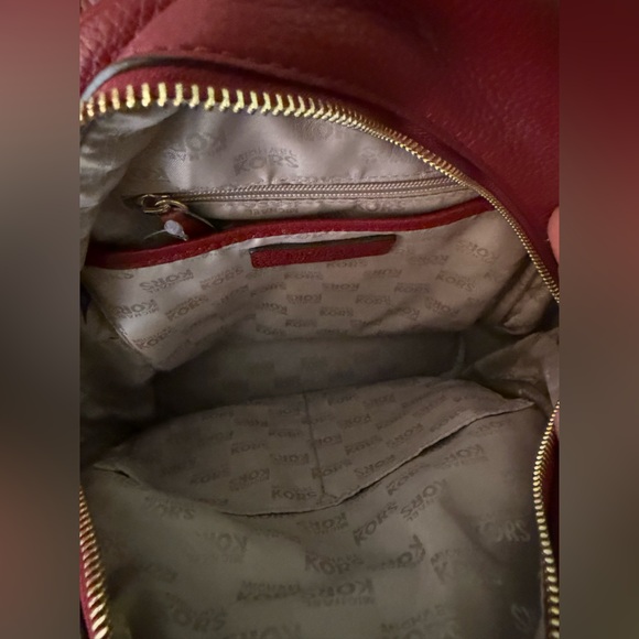 Red Michael kors small backpack brand new with tags perfect for Christmas! - Picture 4 of 5